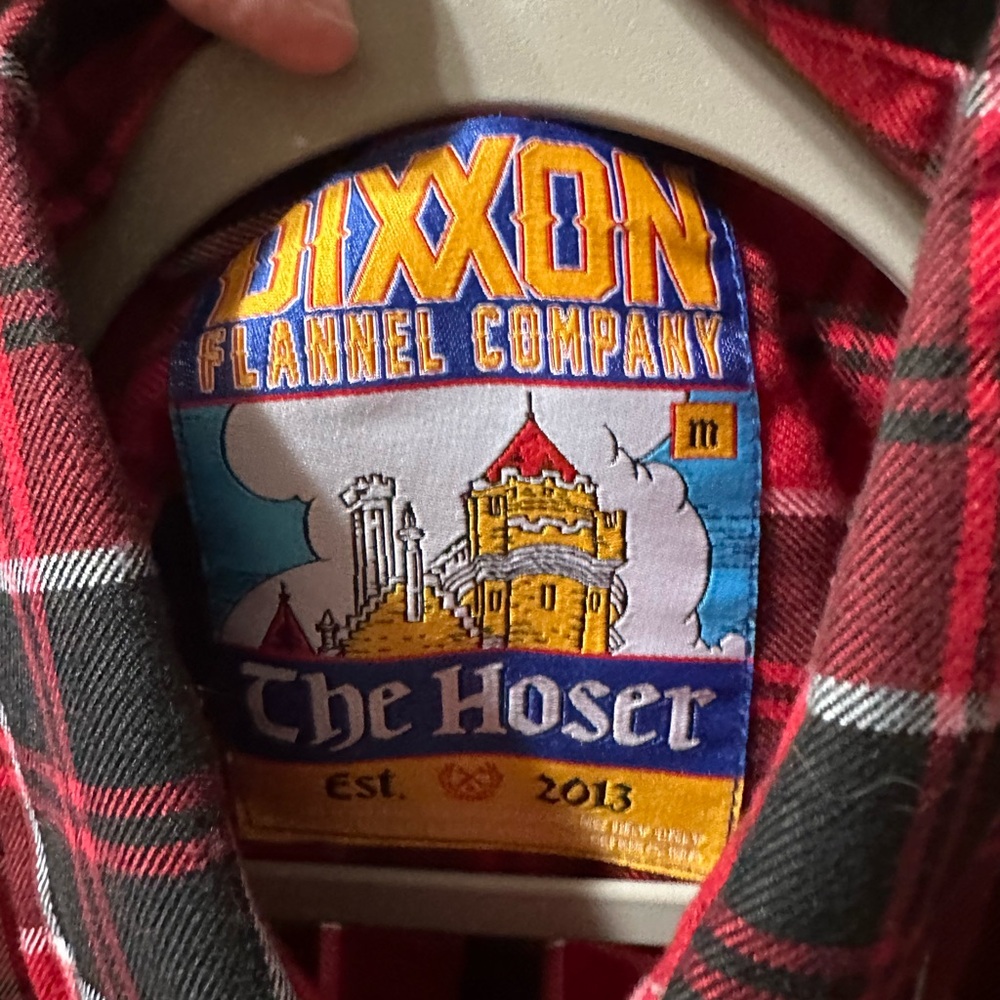 DIXXON The Hoser Red and Black Plaid Shirt